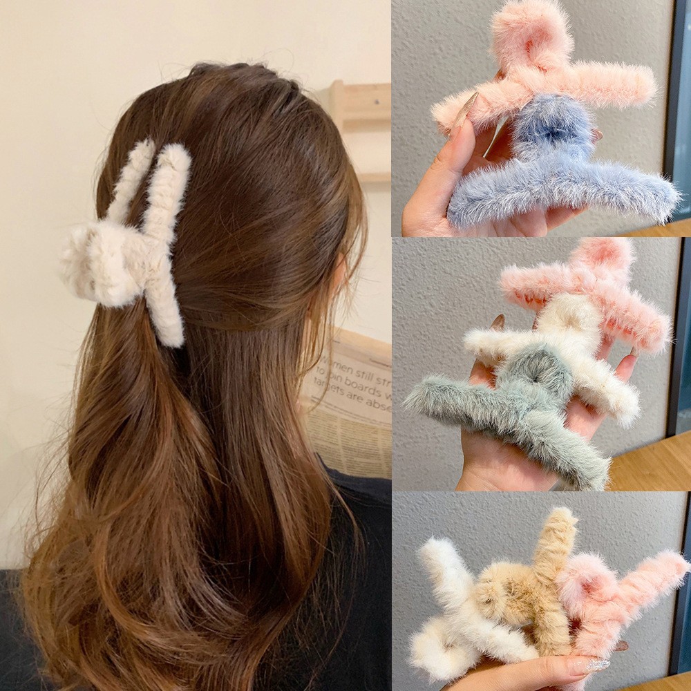 Women'S Winter Accessories Set - Soffice peluche pelliccia sintetica grande granchio