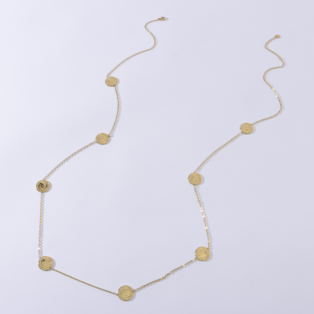 Coin Necklace Delicate - LUIZADA Collana dal design alla moda