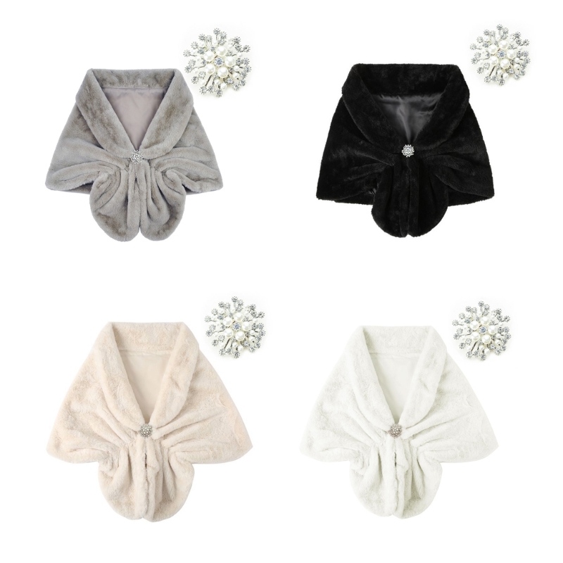 Women'S Winter Accessories Set - Mantelle poncho alla Set coprispalle eleganti