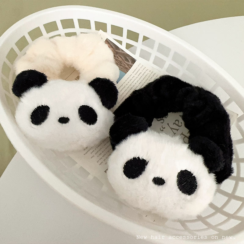 Women'S Winter Accessories Set - Simpatico peluche panda cucciolo cravatte per