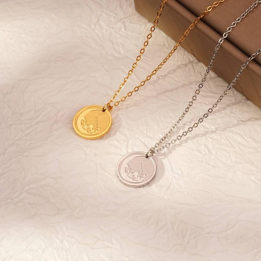 Collana con ciondolo rotondo c - Coin Necklace Delicate recensione e prezzo