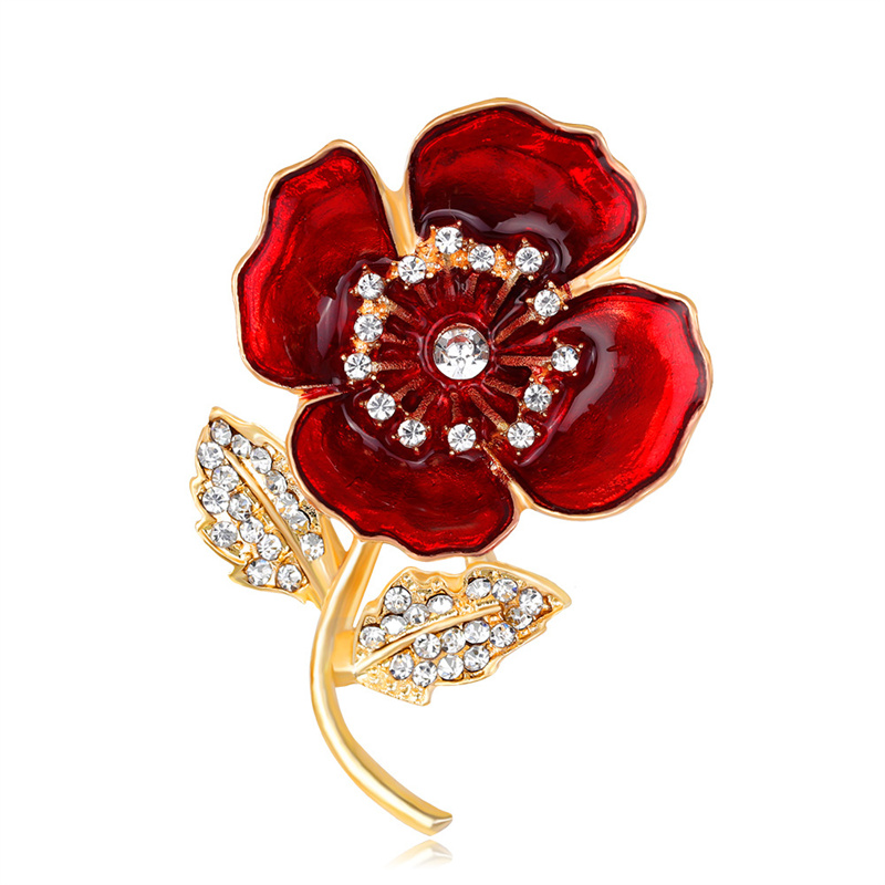 Spilla di papavero in lega di  - Women'S Accessories Uk recensione e prezzo