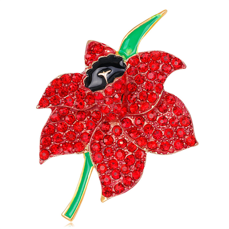 Spilla di papavero in lega di  - Women'S Accessories Uk recensione e prezzo