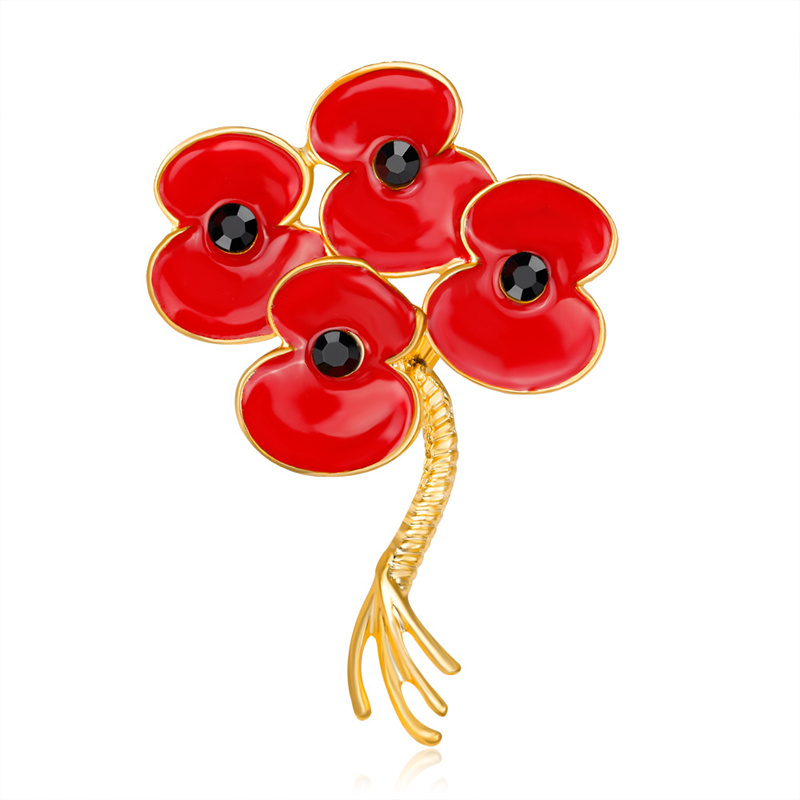 Spilla di papavero in lega di  - Women'S Accessories Uk recensione e prezzo