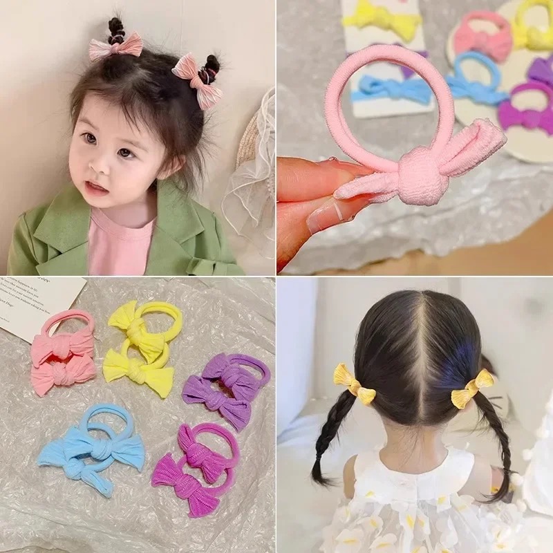 5 pz/set Carino Bowknot Colori - Scrunchie Satin Set recensione e prezzo