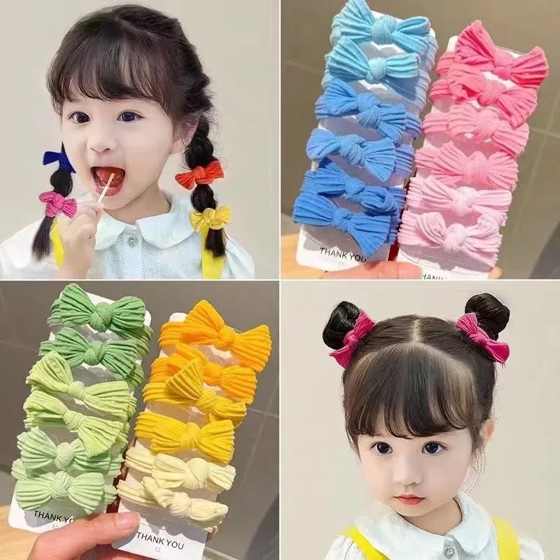 5 pz/set Carino Bowknot Colori - Scrunchie Satin Set recensione e prezzo