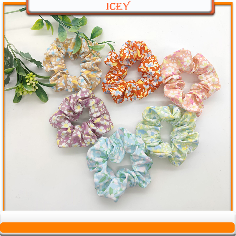 1 pz floreale Scrunchie anello - Scrunchie Satin Set recensione e prezzo