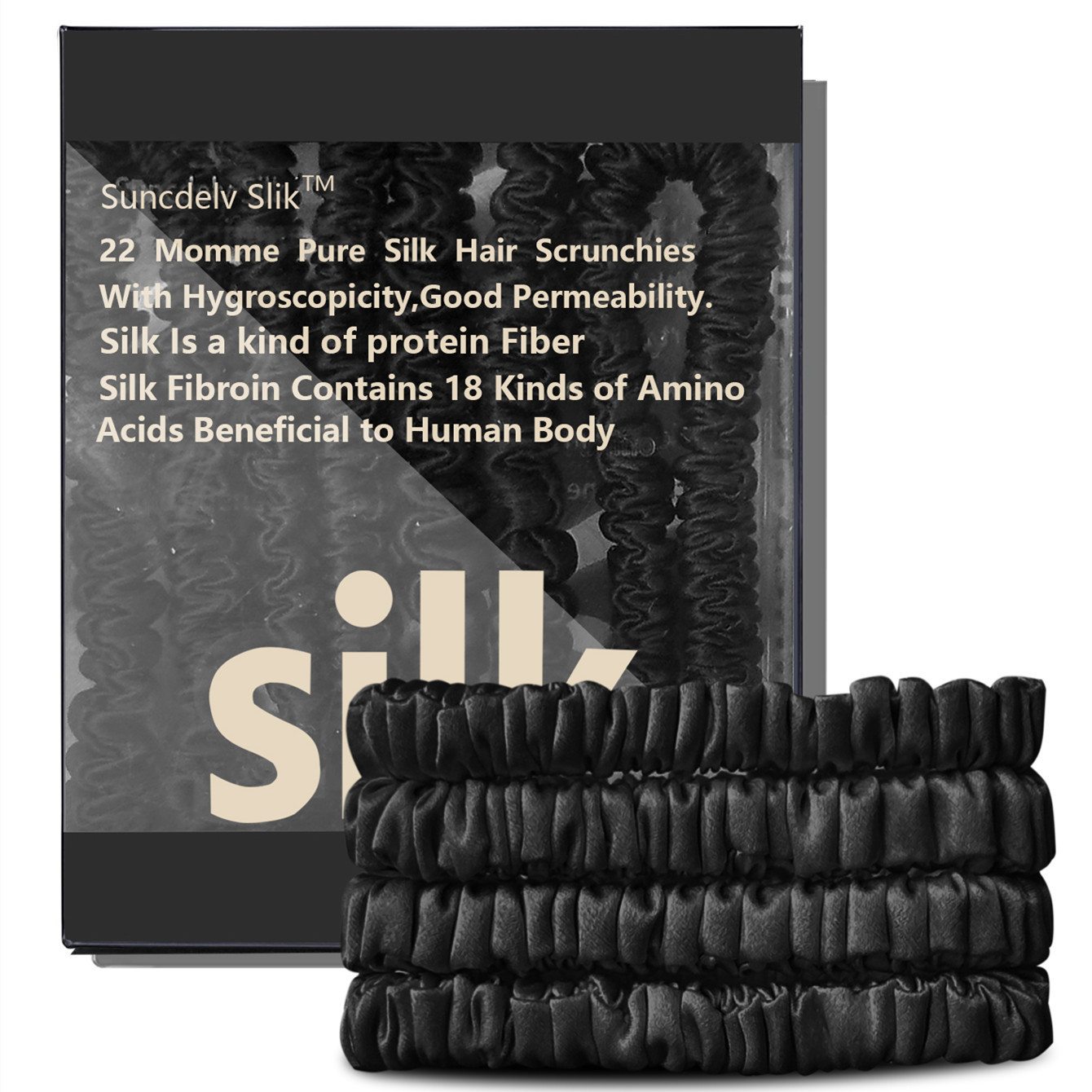 4 pezzi set 100% elastici in s - Scrunchie Satin Set recensione e prezzo