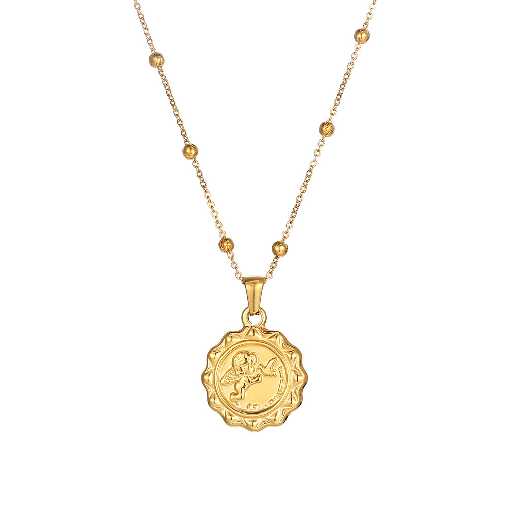 Collana con Ciondolo Rotondo a - Coin Necklace Delicate recensione e prezzo