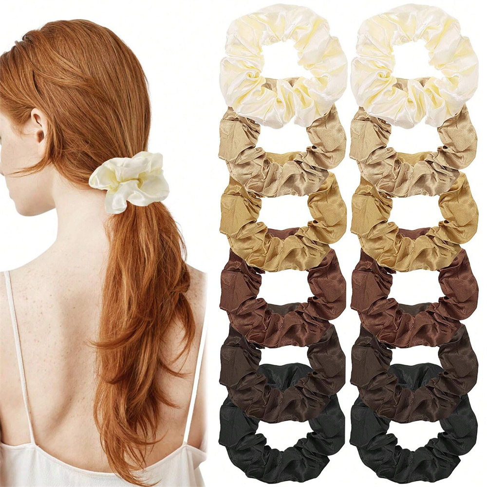 12 pz/set Nastri Per Capelli I - Scrunchie Satin Set recensione e prezzo