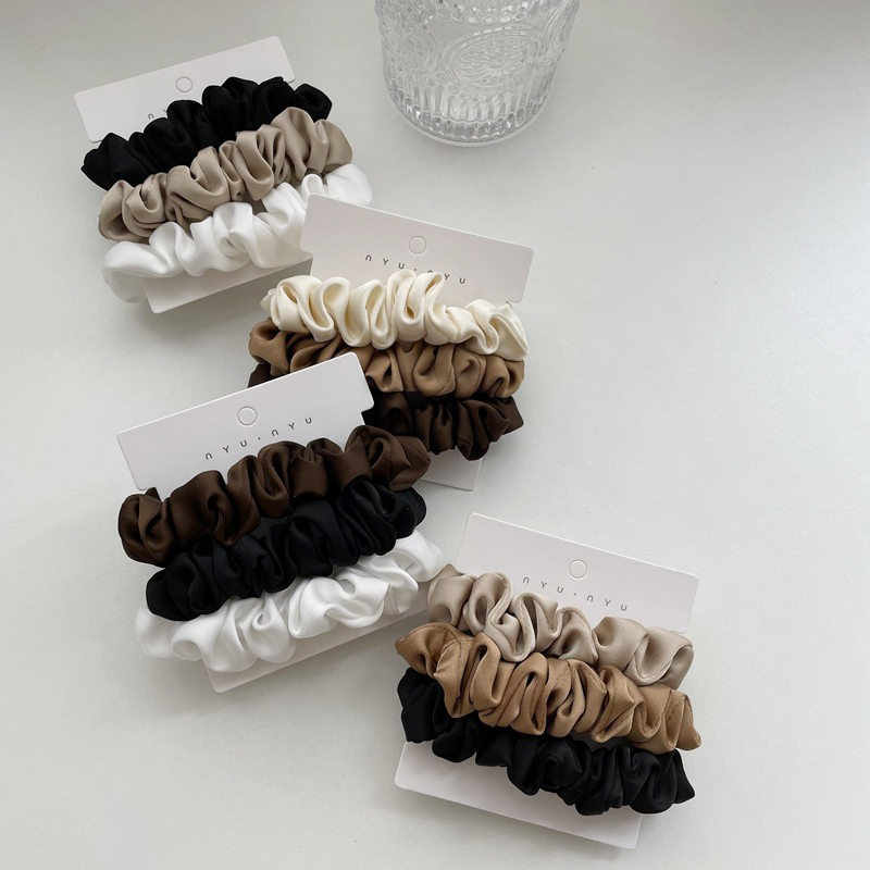 3 pz/set Nastri Per Capelli In - Scrunchie Satin Set recensione e prezzo