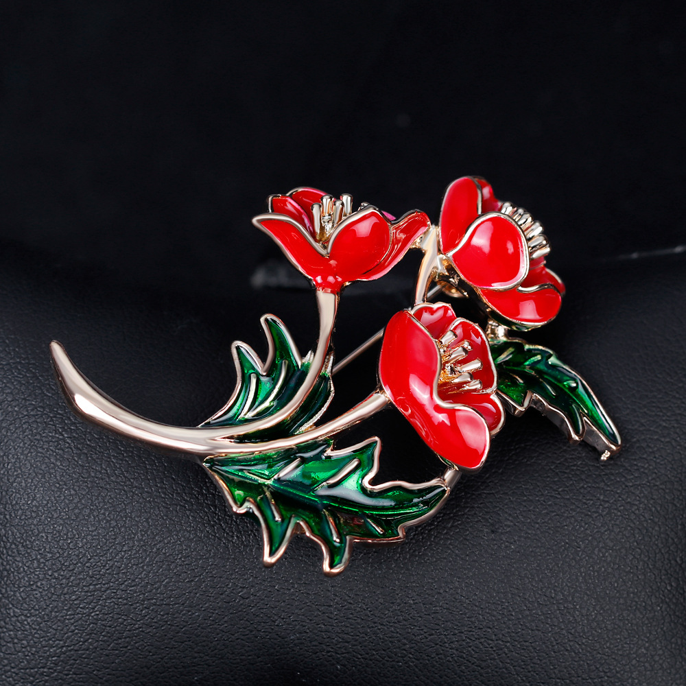 Spilla con fiore di papavero r - Women'S Accessories Uk recensione e prezzo