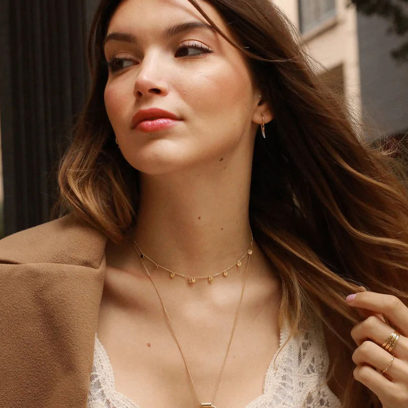 Delicata piccola collana a dis - Coin Necklace Delicate recensione e prezzo